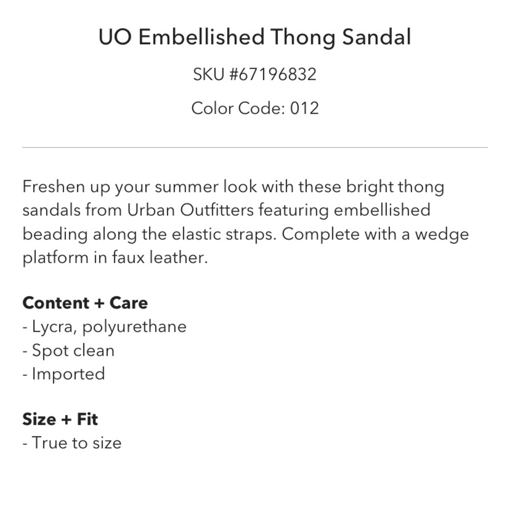 UO embellished Thong sandals - Picture 5 of 5